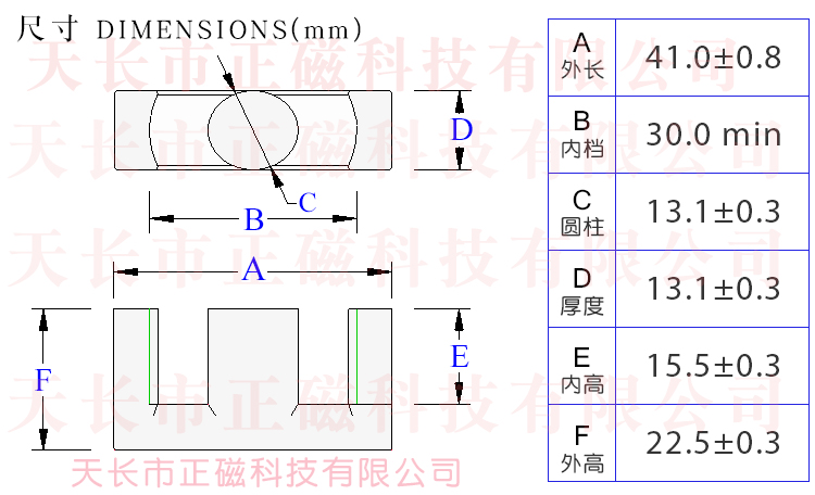 EC41��о��4145��EC41/45�ߴ�D