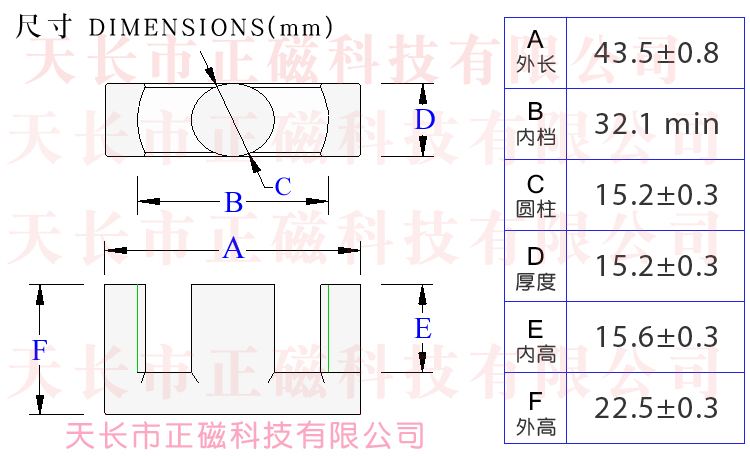 EC43��о��43��15��4315��EC43/45/15.2�ߴ�D